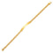 14k Yellow Gold ID Bracelet with Double Rope Chain